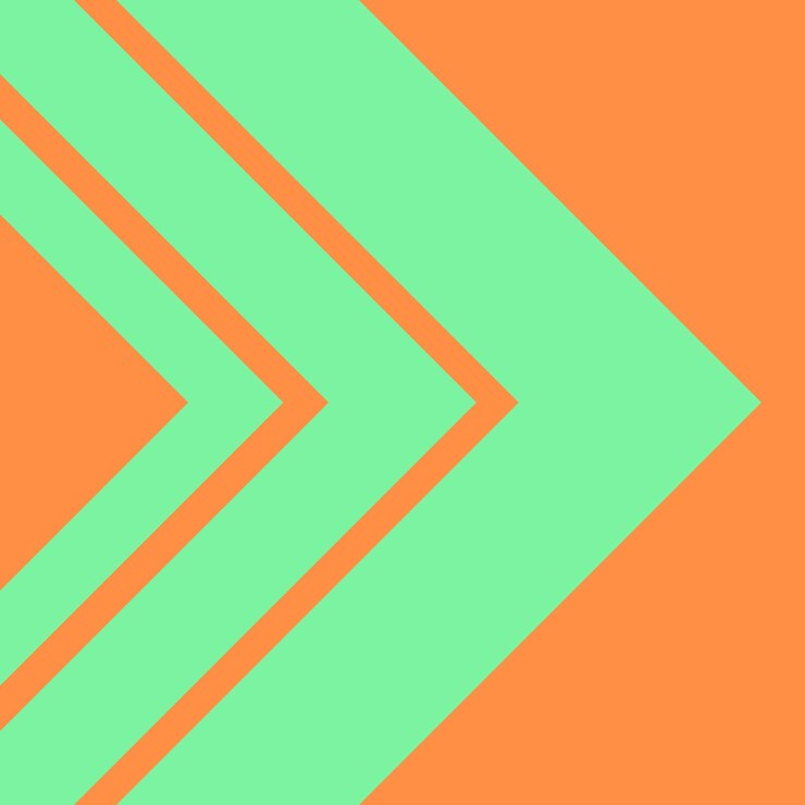 Resumen, formas, verde espuma de mar, ilustración de vector de fondo de papel tapiz naranja