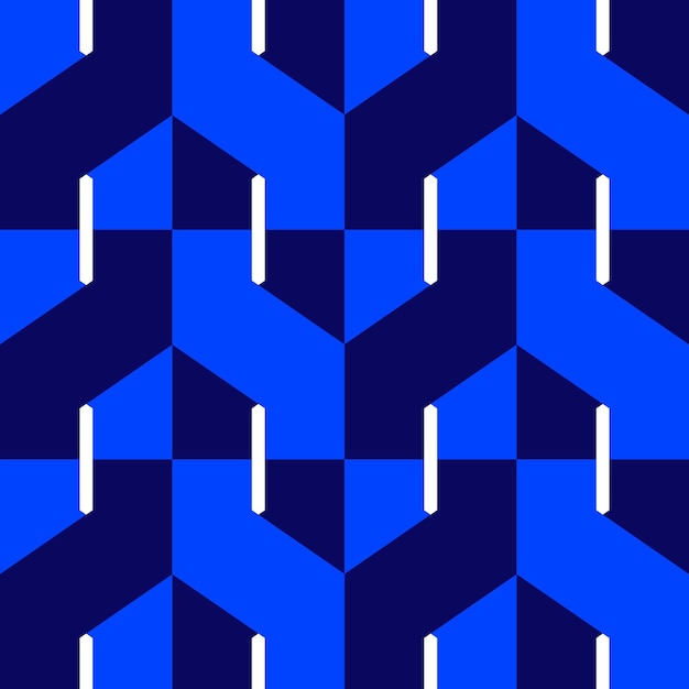 Resumen formas en zigzag patrón de vector transparente azul