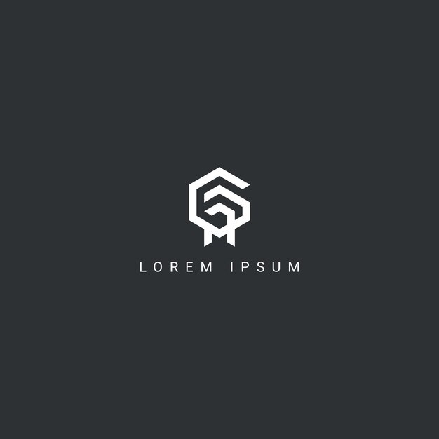 Resumen GA AG GA Letters Logo Vector de icono de monograma basado en inicial