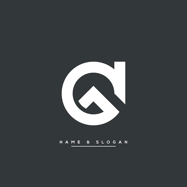 Resumen GD DG GD Letras Logo Monograma icono