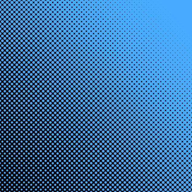 Resumen geométrico halftone punto patrón de fondo - diseño gráfico vectorial con círculos en diferentes tamaños