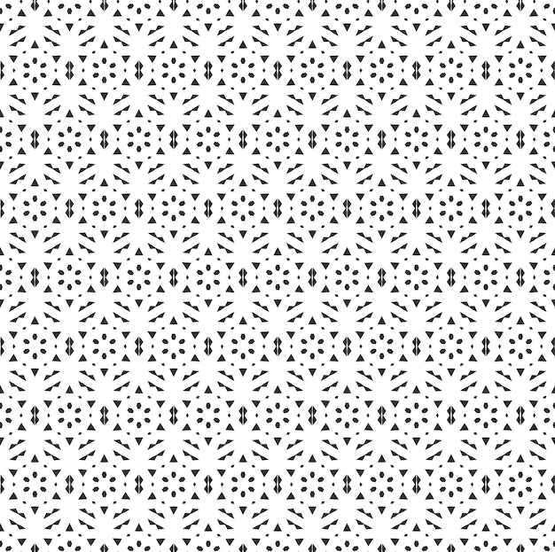 Resumen geométrico Patrón sin costuras Repetición geométrica Textura en blanco y negro decoración geométrica