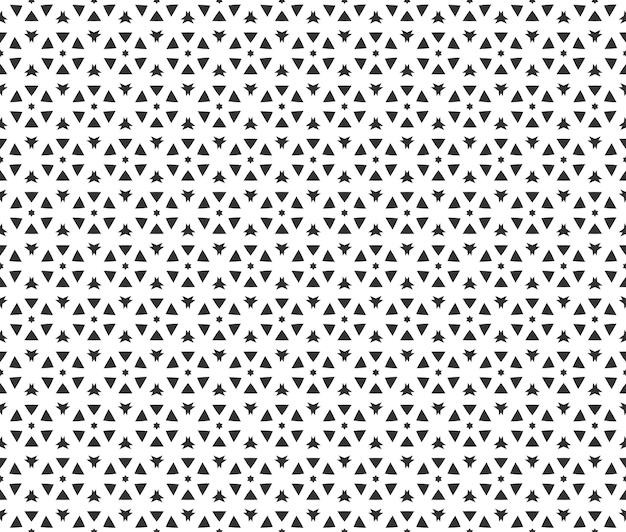 Resumen geométrico Patrón sin costuras Repetición geométrica Textura en blanco y negro decoración geométrica