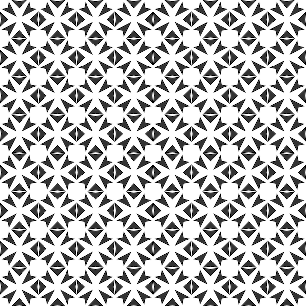 Resumen geométrico Patrón sin costuras Repetición geométrica Textura en blanco y negro decoración geométrica