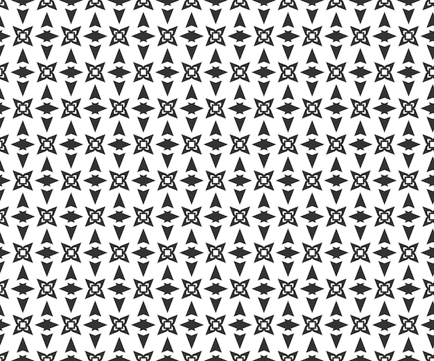 Resumen geométrico Patrón sin costuras Repetición geométrica Textura en blanco y negro decoración geométrica