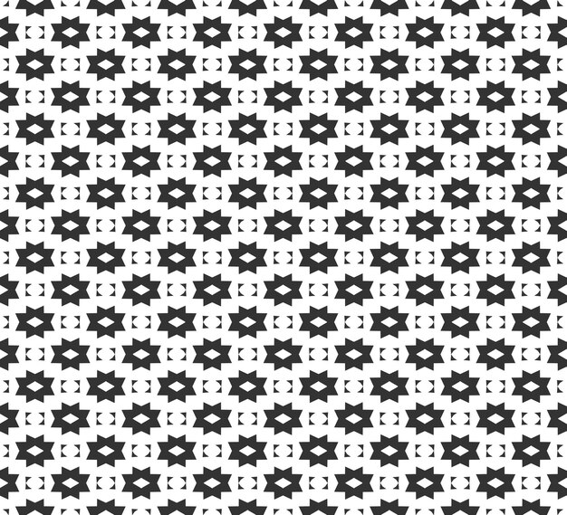 Resumen geométrico Patrón sin costuras Repetición geométrica Textura en blanco y negro decoración geométrica