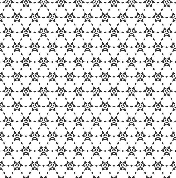 Resumen geométrico Patrón sin costuras Repetición geométrica Textura en blanco y negro decoración geométrica