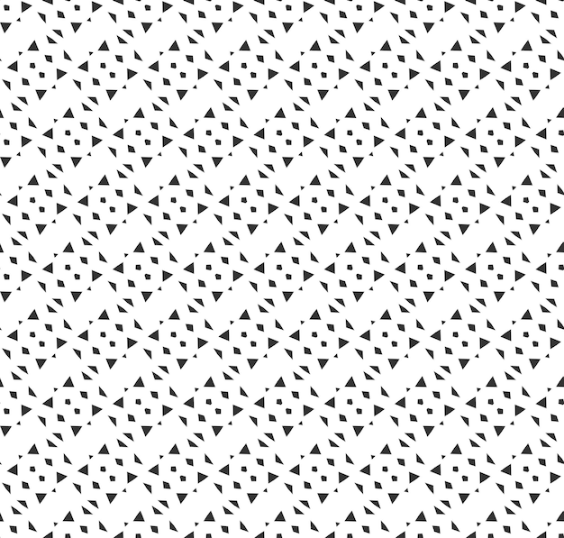 Resumen geométrico Patrón sin costuras Repetición geométrica Textura en blanco y negro decoración geométrica