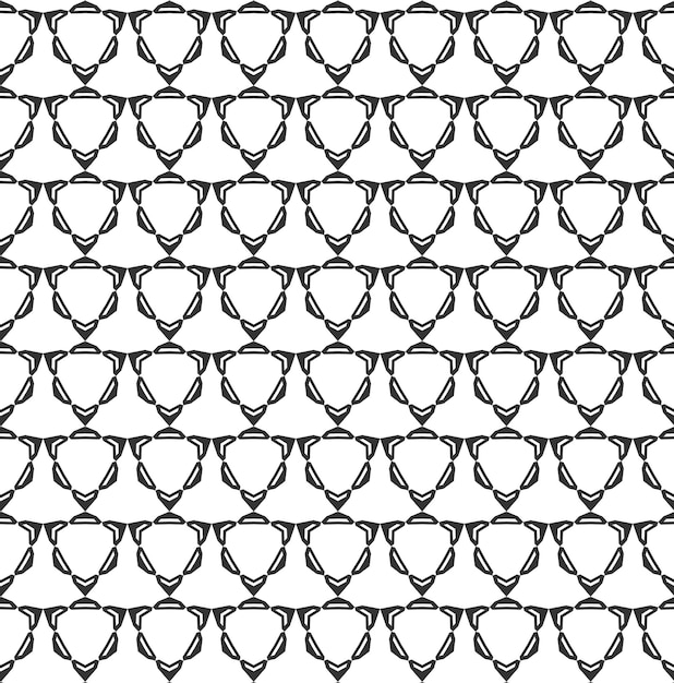 Resumen geométrico Patrón sin costuras Repetición geométrica Textura en blanco y negro decoración geométrica