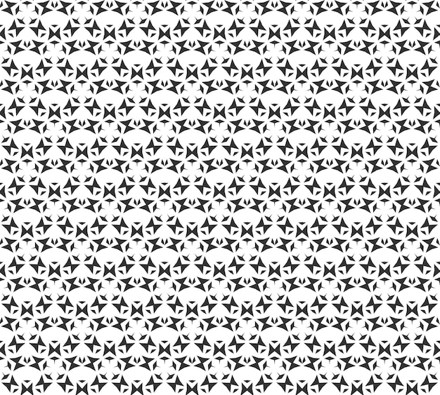 Resumen geométrico Patrón sin costuras Repetición geométrica Textura en blanco y negro decoración geométrica