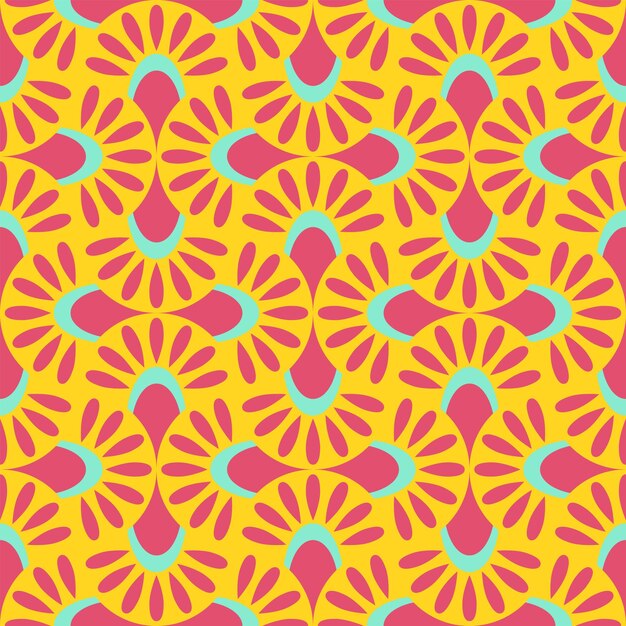 Resumen geométrico de patrones sin fisuras Colorido papel tapiz vector impresión estilo asiático fishcsale ornamento