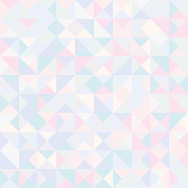 Resumen geométrico de patrones sin fisuras Triángulo fondo de diseño gráfico Colorido mosaico vector estilo creativo colores pastel papel tapiz digital