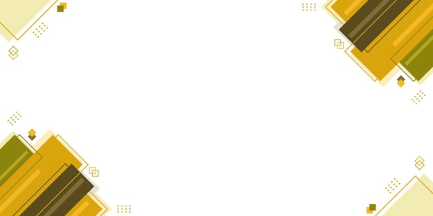Resumen geométrico, plantilla de fondo de banner en blanco