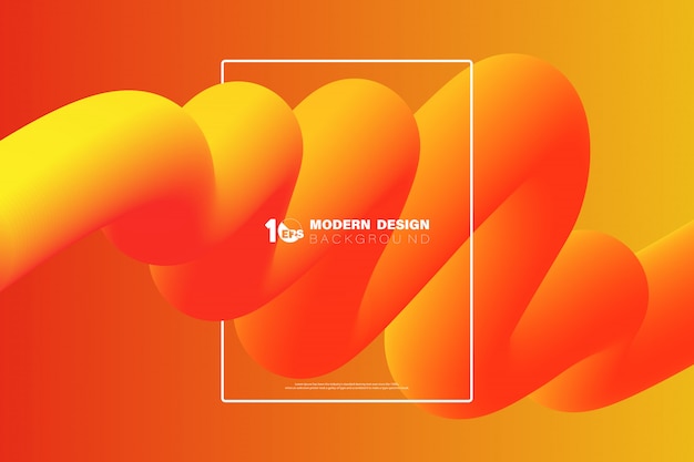 Resumen gradiente de color amarillo y naranja raya línea de movimiento de diseño de ilustraciones de fondo.