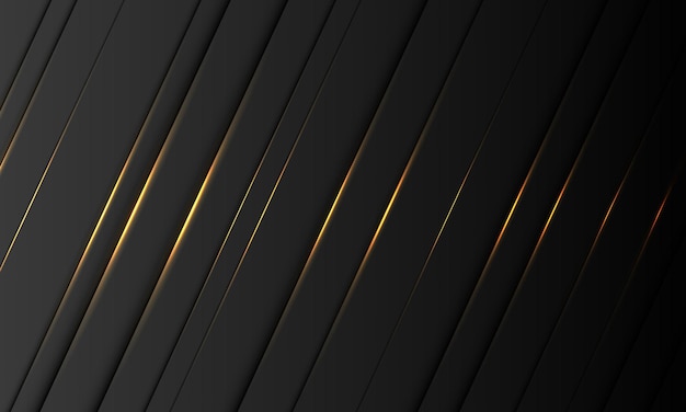 Resumen gris metal negro sombra oro luz barra diseño geométrico moderno lujo futuro fondo