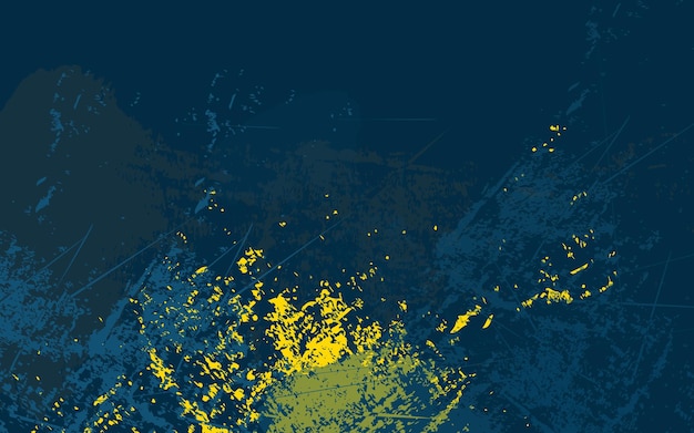 Vector resumen grunge textura azul fondo amarillo