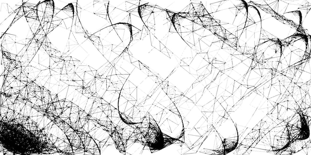 Resumen grunge textura negra forma caótica Vector fondo