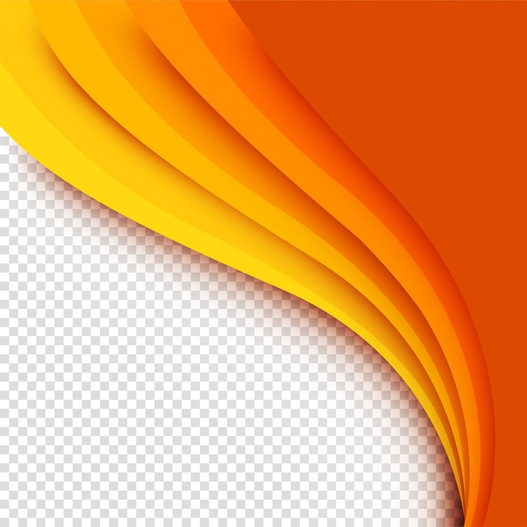 Vector resumen hermoso patrón de onda sobre fondo transparente.