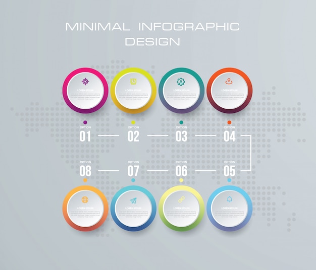 Resumen ilustración digital 3d infografía.