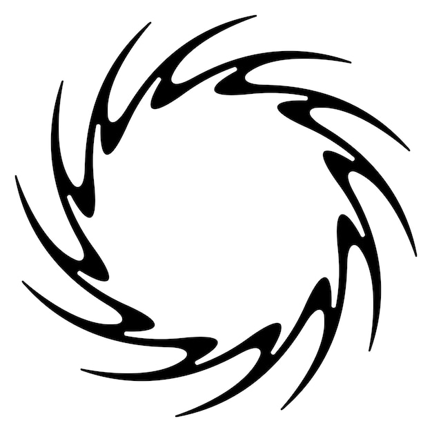 Resumen Ilustración vectorial del elemento de diseño de giro en espiral
