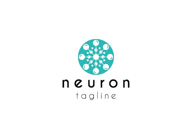 Resumen Ilustración vectorial de la plantilla del logotipo de Neuron