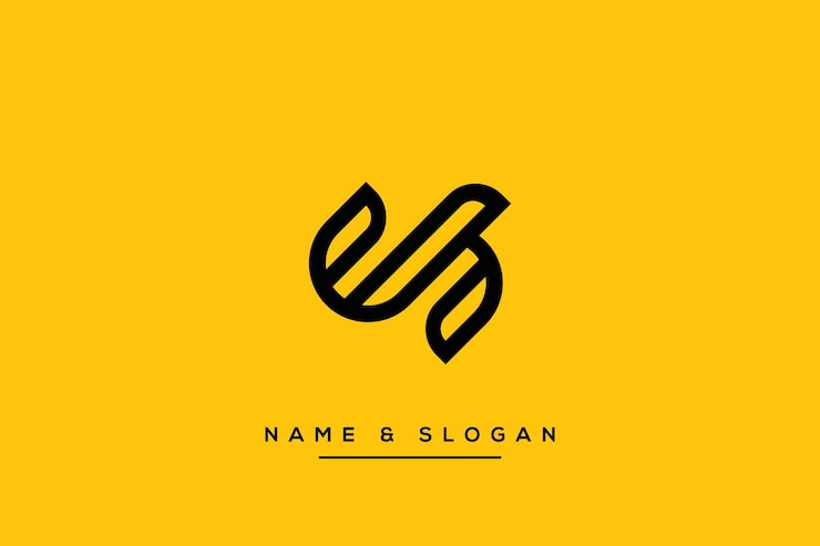 Vector resumen js sj letters logo vector de icono de monograma basado en inicial