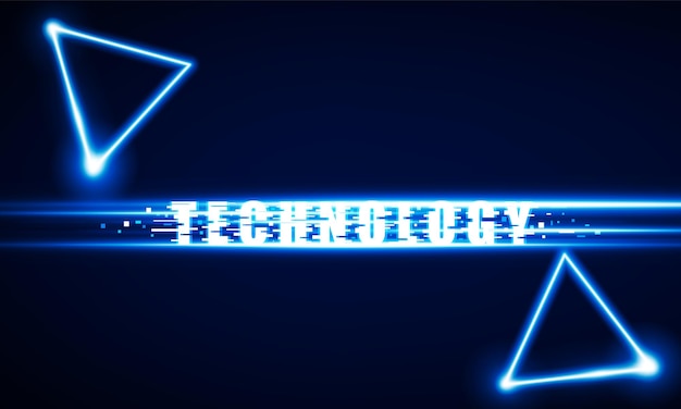 Resumen Key Door open Light out tecnología y con triángulos de neón Hitech comunicación concepto innovación fondo vector diseño