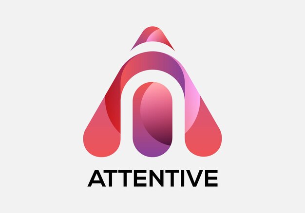 Resumen Una letra diseño de logotipo moderno de marcas de letras iniciales