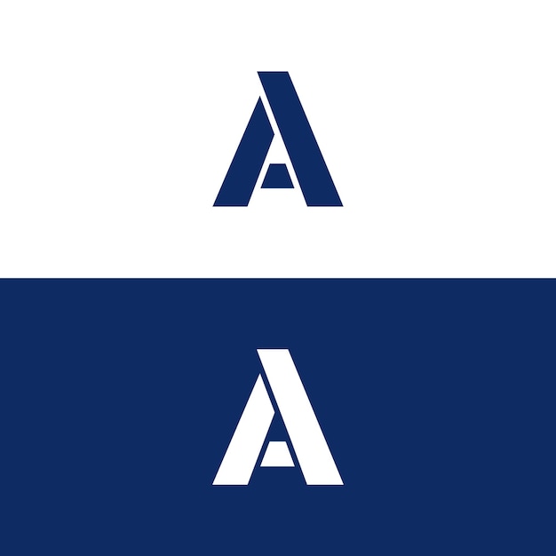 Resumen letra A diseño de logotipo