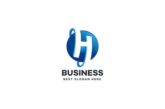 Resumen letra H logotipo de empresa