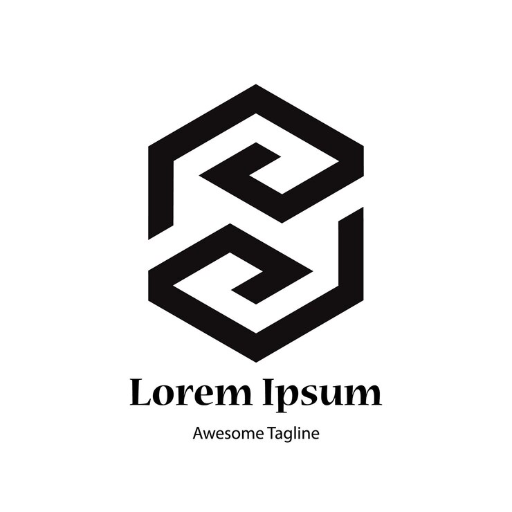 Vector resumen de la letra inicial p y la letra s plantilla de diseño de logotipo icono para negocios de lujo