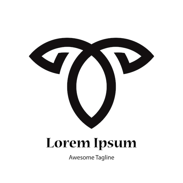Resumen de la letra inicial V plantilla de diseño de logotipo Icono para negocios de lujo elegante simple