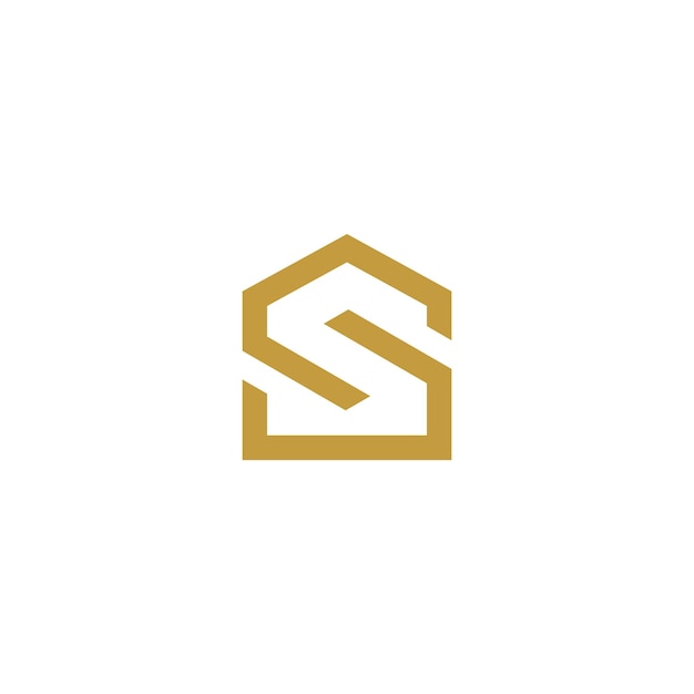 Resumen de letra de logotipo de inicio S