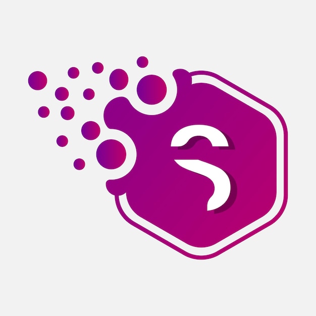 Resumen La letra S es una inicial moderna El diseño del logotipo de las marcas tecnológicas