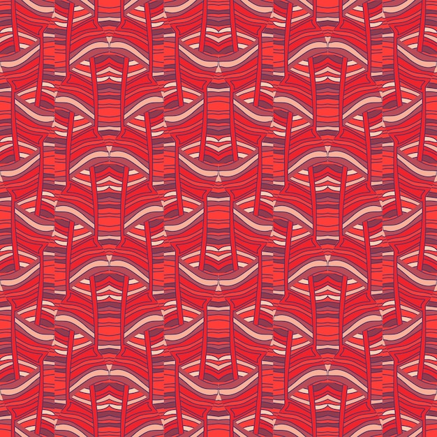 Resumen lineal de patrones sin fisuras Contorno ondas azulejo interminable fondo de pantalla Ornamento de línea vintage
