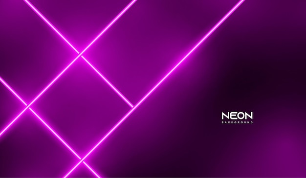 Resumen líneas magenta luz de neón con fondo de humo