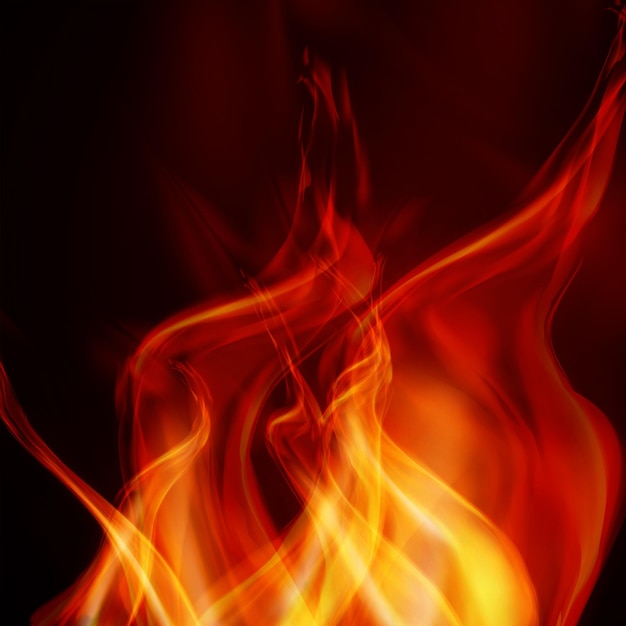 Vector resumen llamas de fuego