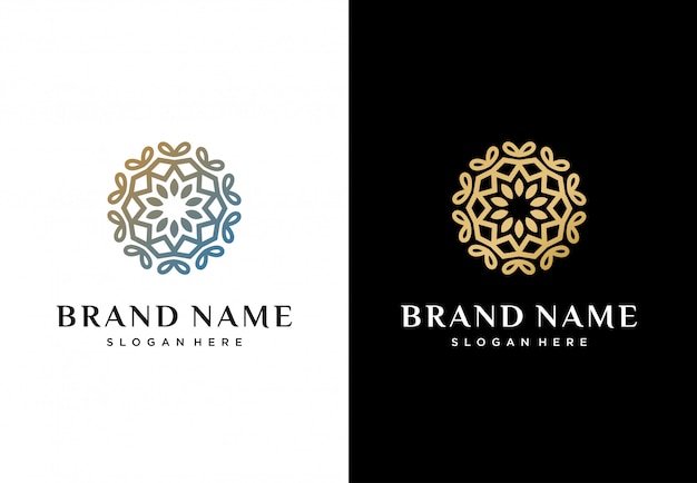 Resumen logotipo de la flor