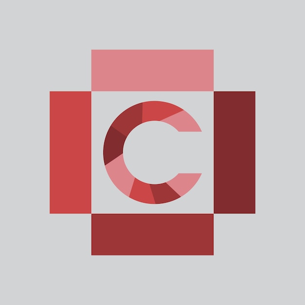 Resumen del logotipo del vector C