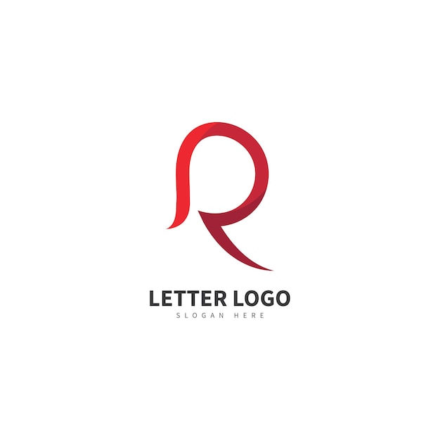 Resumen de logotipo de vector de letra R