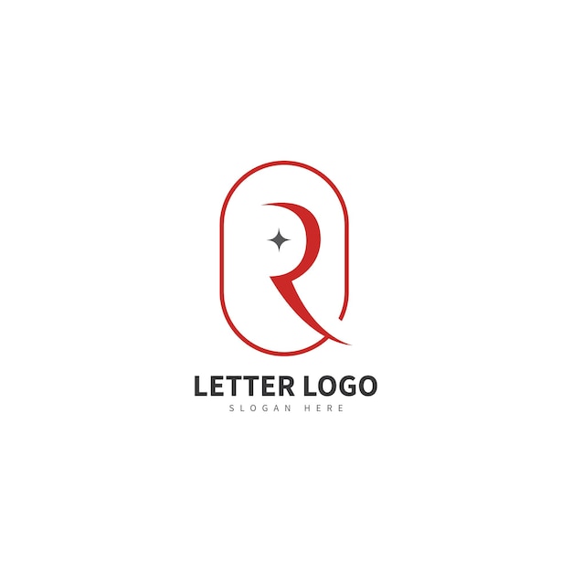 Resumen de logotipo de vector de letra R