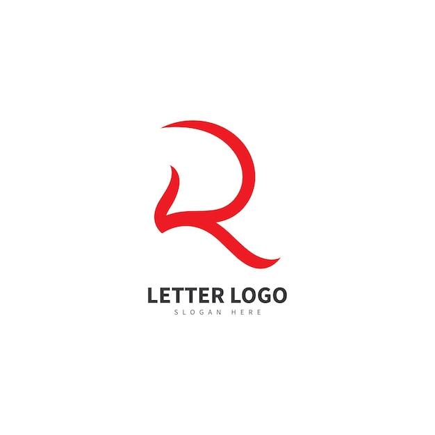 Resumen de logotipo de vector de letra R
