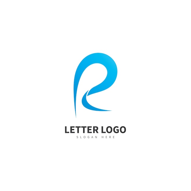 Resumen de logotipo de vector de letra R