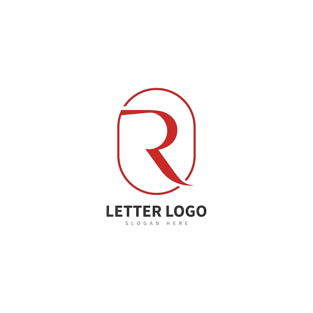 Resumen de logotipo de vector de letra R