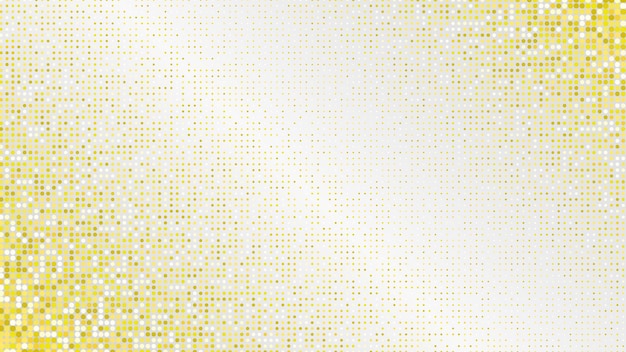 Resumen de luz de lujo del arte pop dorado brillante fondo horizontal punteado