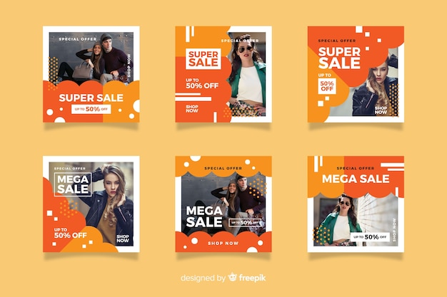 Resumen moda venta instagram post colección