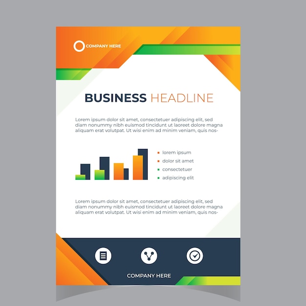 Resumen Modelo de folleto empresarial o informe anual
