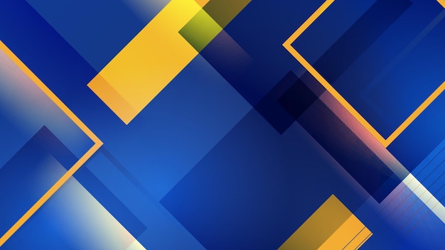 Vector resumen moderno azul amarillo líneas dinámicas fondo degradado papel tapiz blog banner diseño geométrico