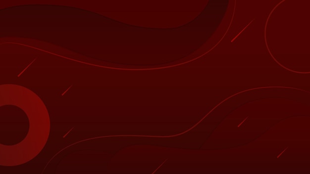 Resumen, moderno, círculo, línea, formas, diseño, rojo, rojo oscuro fondo de pantalla degradado ilustración vectorial