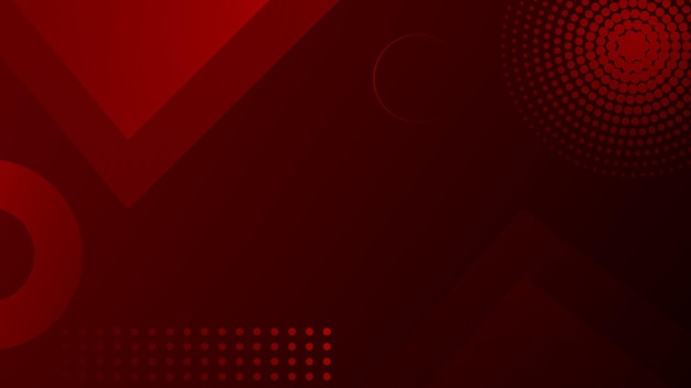 Resumen, moderno, triángulo, círculo, formas, diseño, línea, rojo, rojo oscuro fondo de pantalla degradado ilustración vectorial